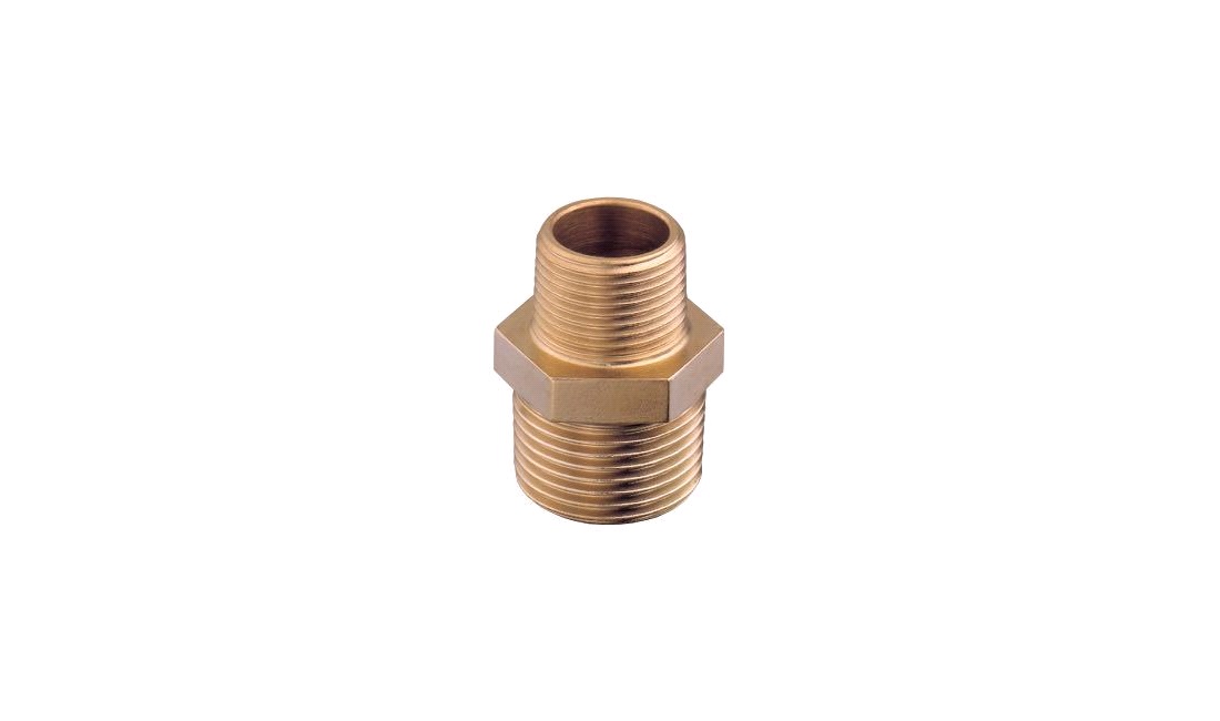 Brystnippel u/u gev 3/8- 1/4"