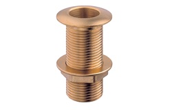 "Bordgenomföring 1"" mässing rundhuv."