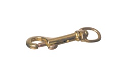 1852 Hundekrok i messing, hull 16mm l-77