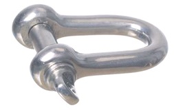 1852 Sjakkel med vingeskr. rustf. 20mm