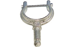 Åregaffel med bolt 2" aluminium"