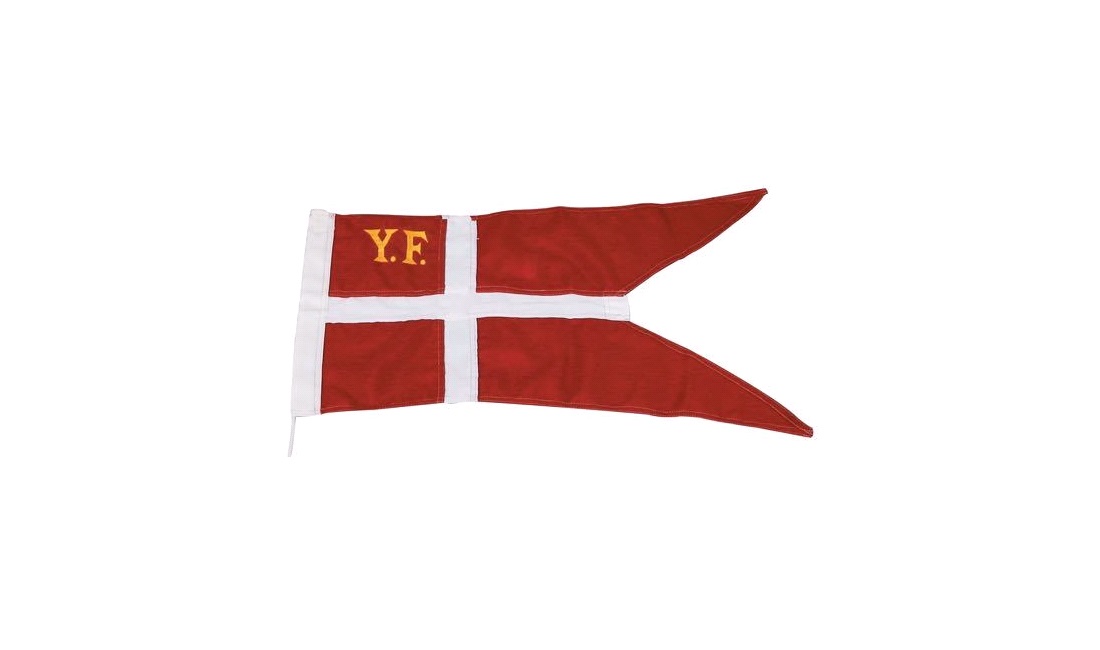  1852 yachtflag 42 x 80cm syet & med Ø3mm 25cm snor