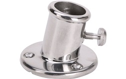 Flagstangsholder dæksmonteret, stål, Ø32