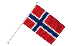 Facadeflagsæt Norge, 70 cm