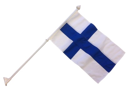 Adela Facadeflagsæt Finland, Flag 70 Cm.