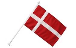 Facadeflagsæt Danmark, 70 cm