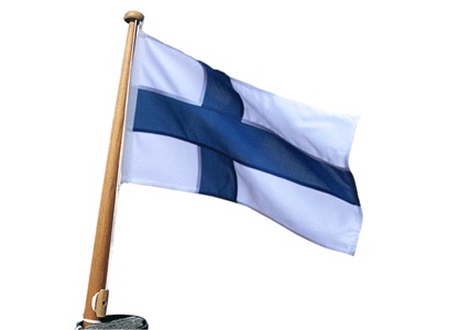 Båtflagga Finland, 55x30 cm