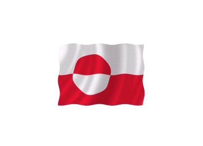 Båtflagga Grönland 70 cm