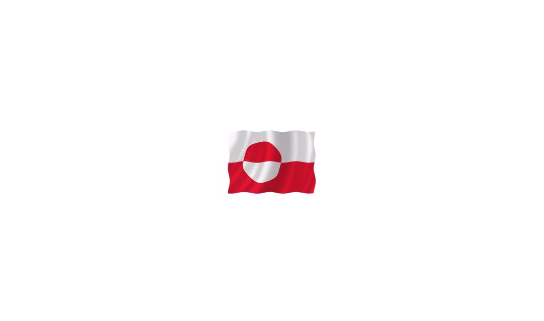  Båtflagga Grönland 70 cm