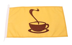 Humørflag, Kaffe-motiv, 30x45 cm
