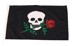 Humørflag Pirat/Rose, 30x45 cm