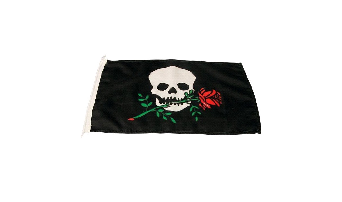 Humør-flag pirat/rose 30x45cm