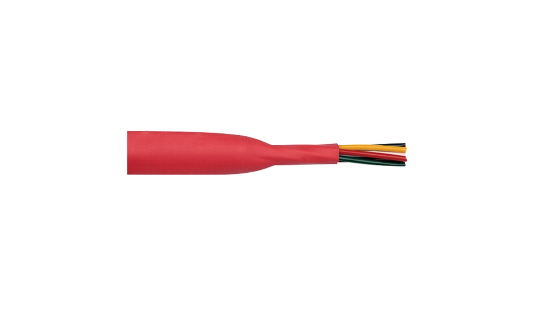  Krympeflex 10stk af 15cm rød fra indvendig Ø12,7 til Ø6,4mm
