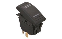 Kontakt 6 poler med LED on - off - on 12