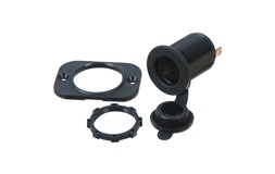 Stikdåse indbygning med rund & firkantet