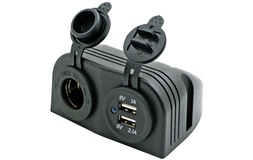 1852 påbygnings dobbelt USB udtag 5V & c