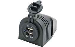 1852 påbygnings dobbelt usb udtag 5V 1 &