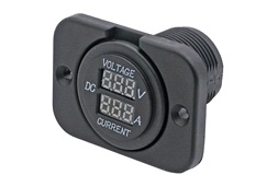 1852 panel med volt- & amperemeter 6-30 