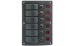 1852 elpanel med automat sikringer 6 kon
