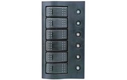 1852 Elpanel med automat sikringer, LED,