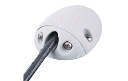 90° kabel gennemføring grå nylon 2-8mm k