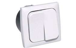 Afbryder dobbelt 220v til indbygning kom