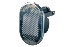 El-horn 12V til innbygning forkrommet