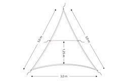 Solsegel sittbrunn trekantig