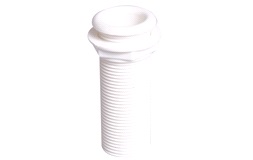 Lensegjennomføring hvit, l-90mm utvendig