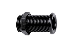 Lensegjennomføring sort, l-62mm utvendig