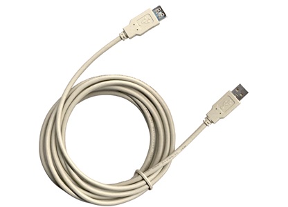 USB kabel A/A hane/hona stick, 3 m