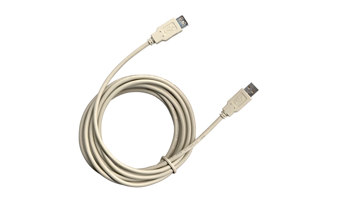 Afvigelse løfte op læbe USB Kabel A/A han/hun stik, 3 M - Kabler - thansen.dk