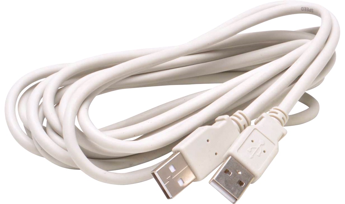  USB kabel, A/A, hane/hane, 3 meter