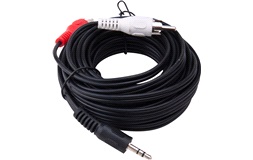 Minijack til Phono kabel, 5 m