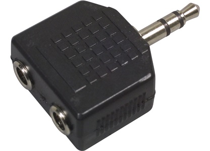AUX adapter 1x 3,5 mm til 2x3,5 mm