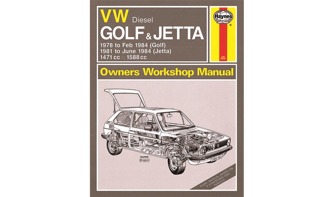  Reparaasjonshåndbok Golf I Diesel 8/76-7/83