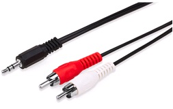 Minijack til Phono kabel, 0,5 m