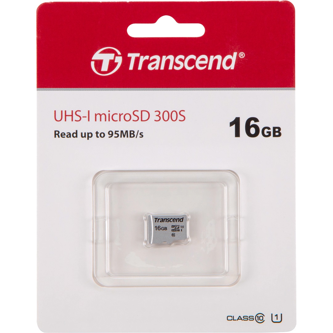 Transcend Minneskort, Micro SD card 16 GB