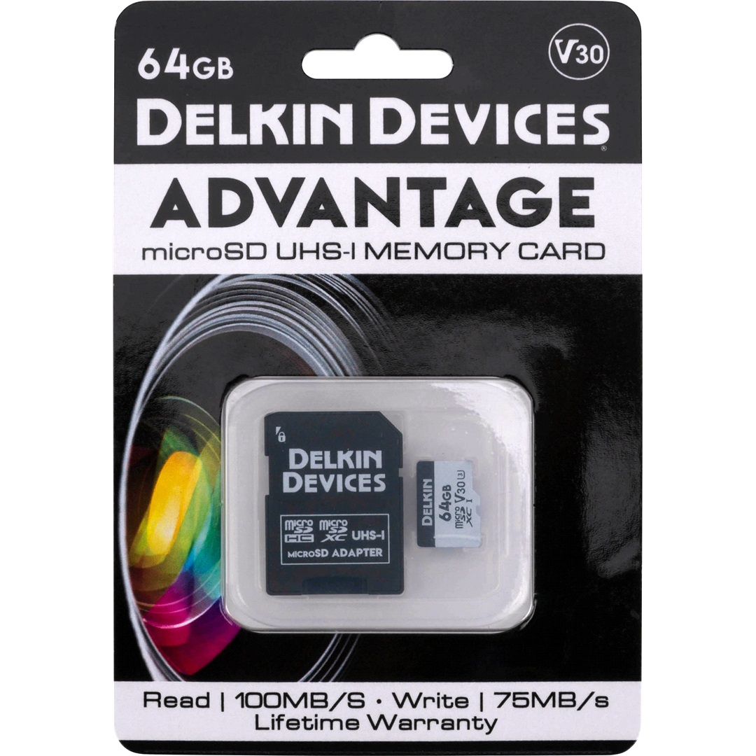Delkin Devices Memory Card, Delkin Microsdxc Card 64 Gb