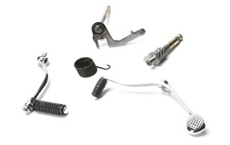 Axel/pedalsset, CUSTOM, krom