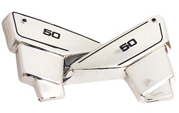 Sideskjoldsæt i krom