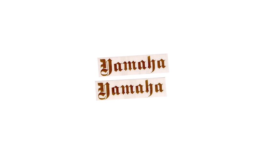  YAMAHA i Gotisk skrift, set, Guld