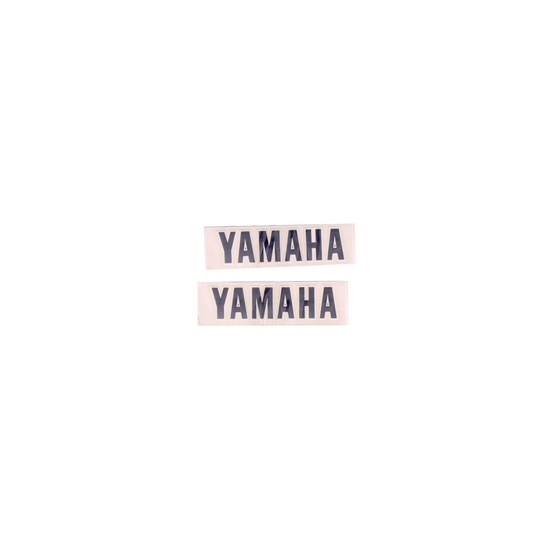 Scooped YAMAHA klistermärke, tank, silver, set