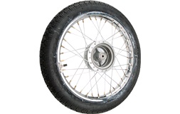 Framhjul K-77/78 MED däck & slang