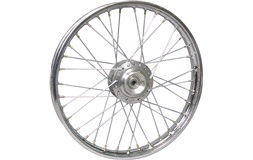 Forhjul, DX - spændt op med eger + fælg