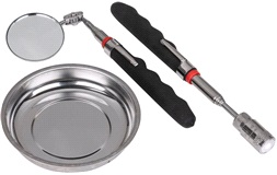 Magnetisk skål, teleskop, speil