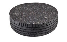 Hjulbeskytter 4 stk. Anti-slip gummi