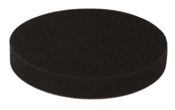 Polerrondel skum sort blød 180 mm