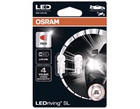  Pæresæt LEDriving SL W5W Rød Osram