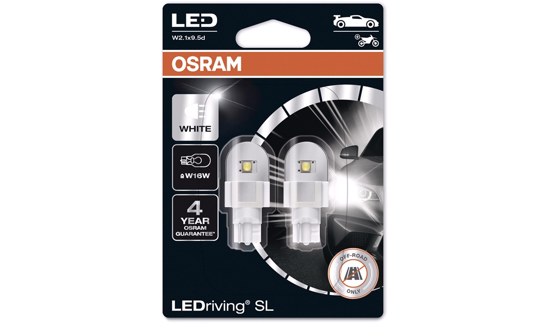  Pæresett LED Retrofit W16W White Osram